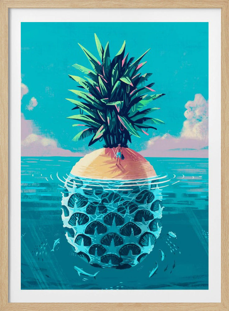 Gestrand op Pineapple Island | Poster