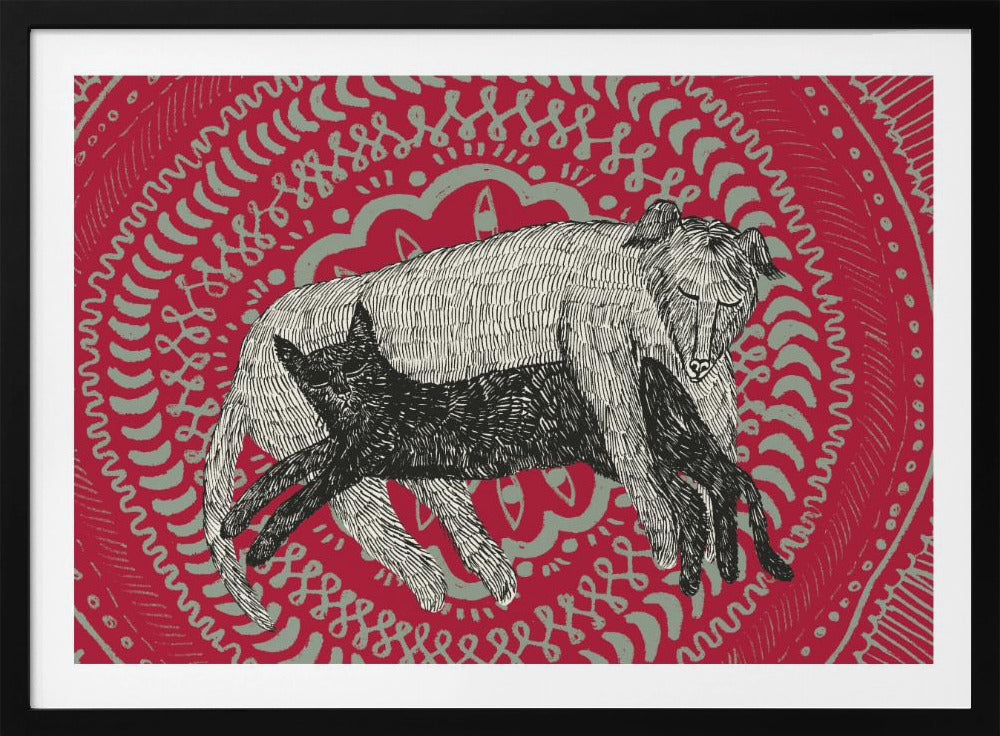 De kat en de hond | Poster