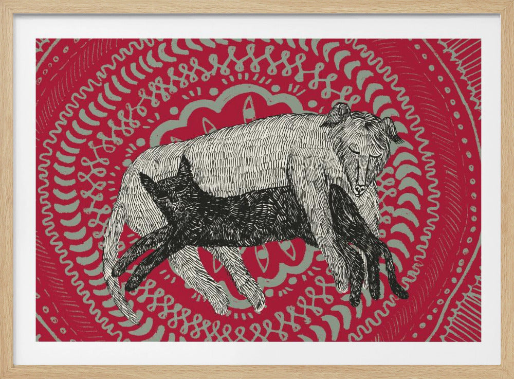 De kat en de hond | Poster
