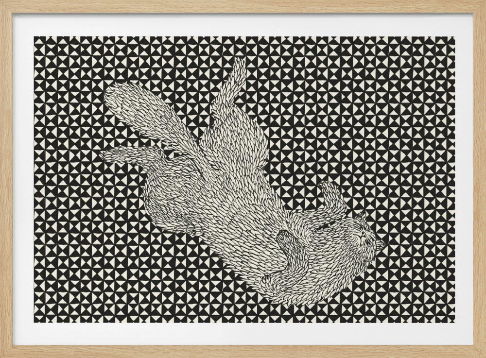 Slapende kat VII | Poster