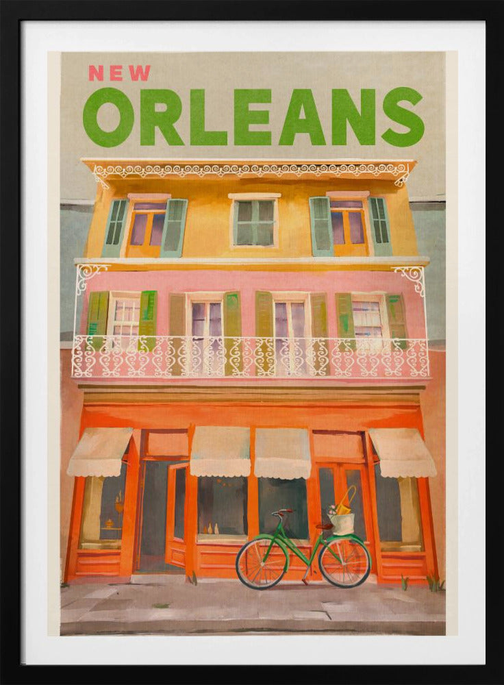 Vintage reisposter van New Orleans, Louisiana | Poster