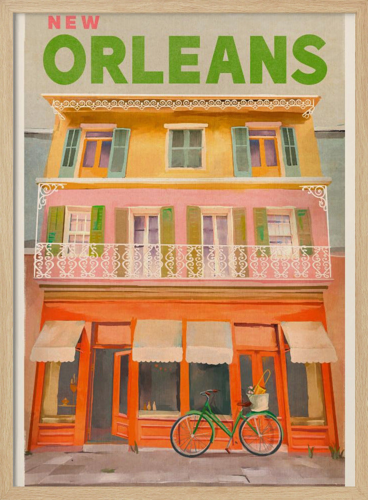 Vintage reisposter van New Orleans, Louisiana | Poster