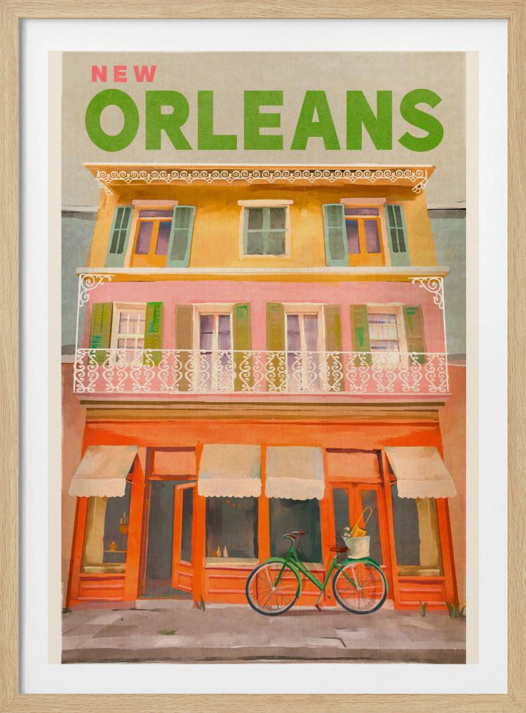Vintage reisposter van New Orleans, Louisiana | Poster