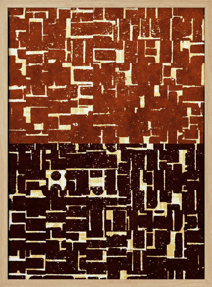 Dubbel doolhof wandtapijt | Poster