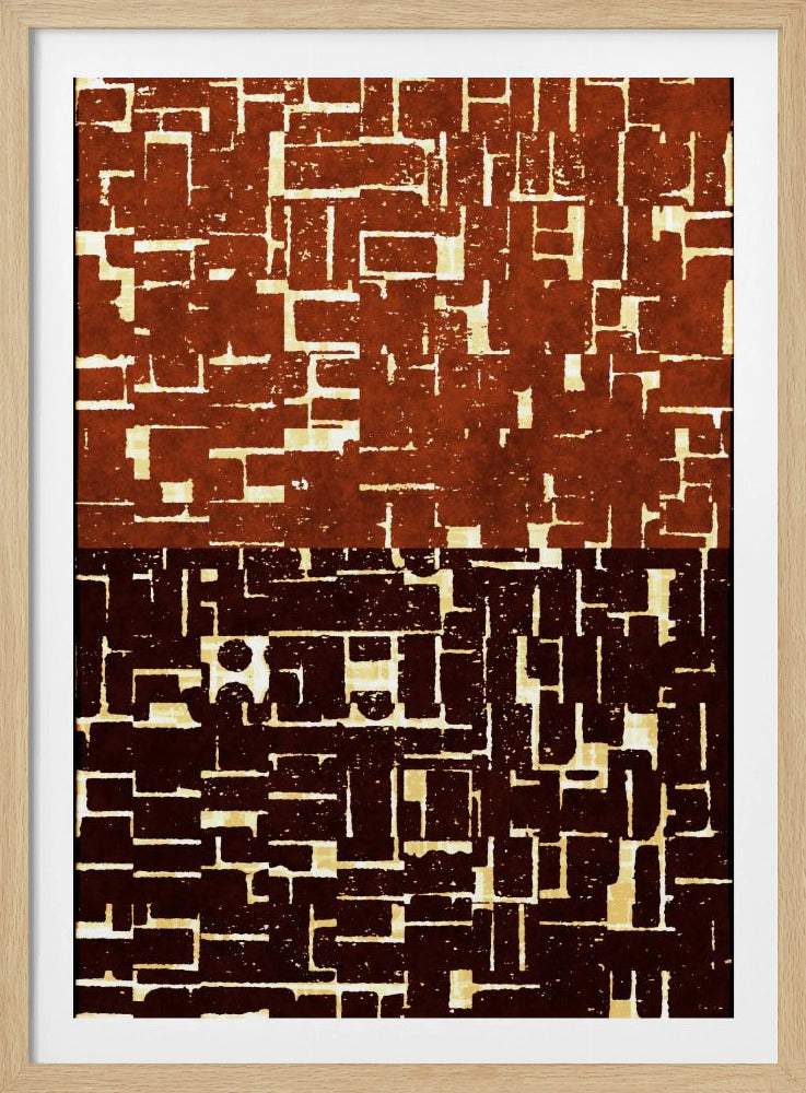Dubbel doolhof wandtapijt | Poster