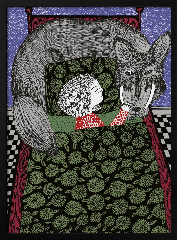 Meisje en Wolf | Poster