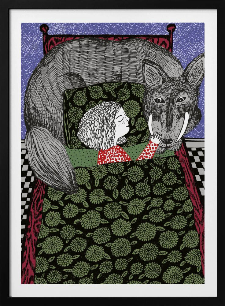 Meisje en Wolf | Poster