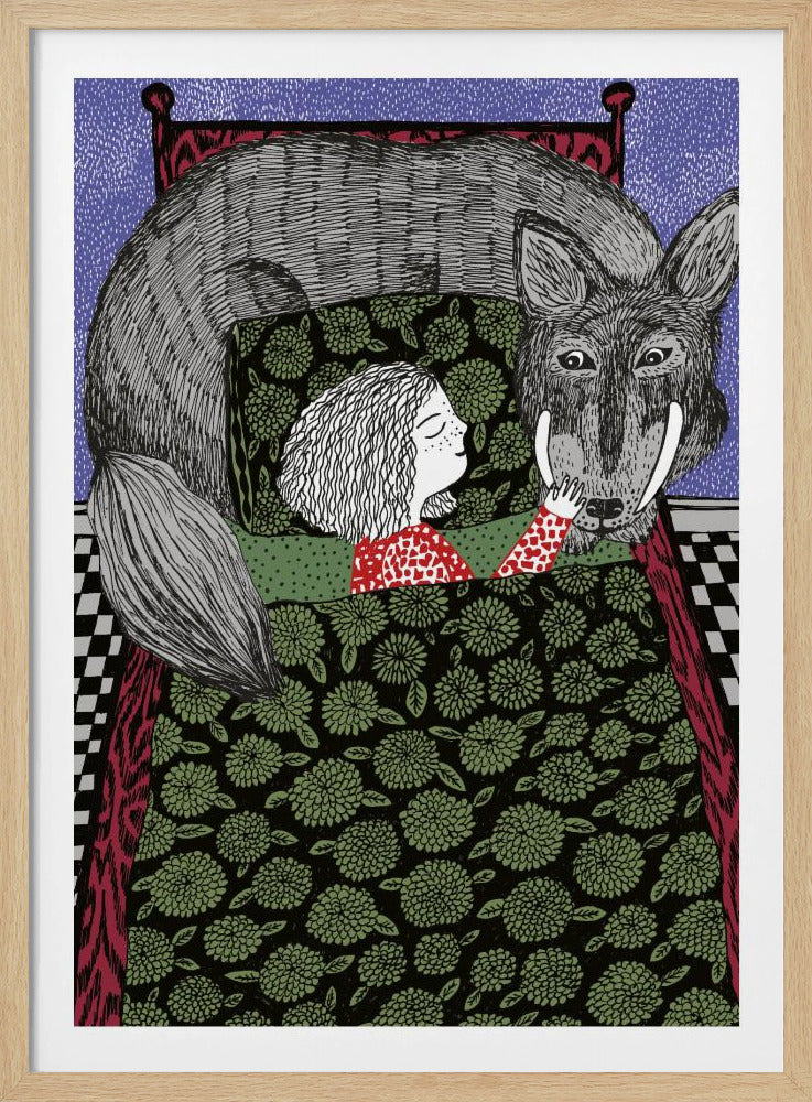 Meisje en Wolf | Poster