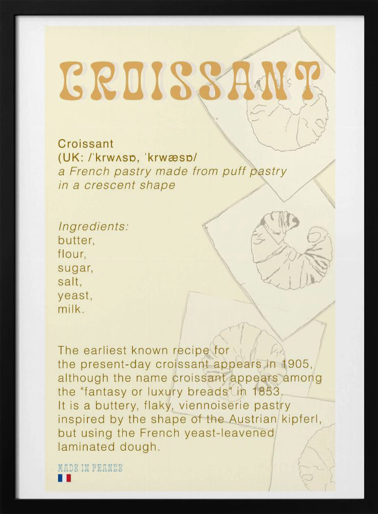Croissantkoffie | Poster