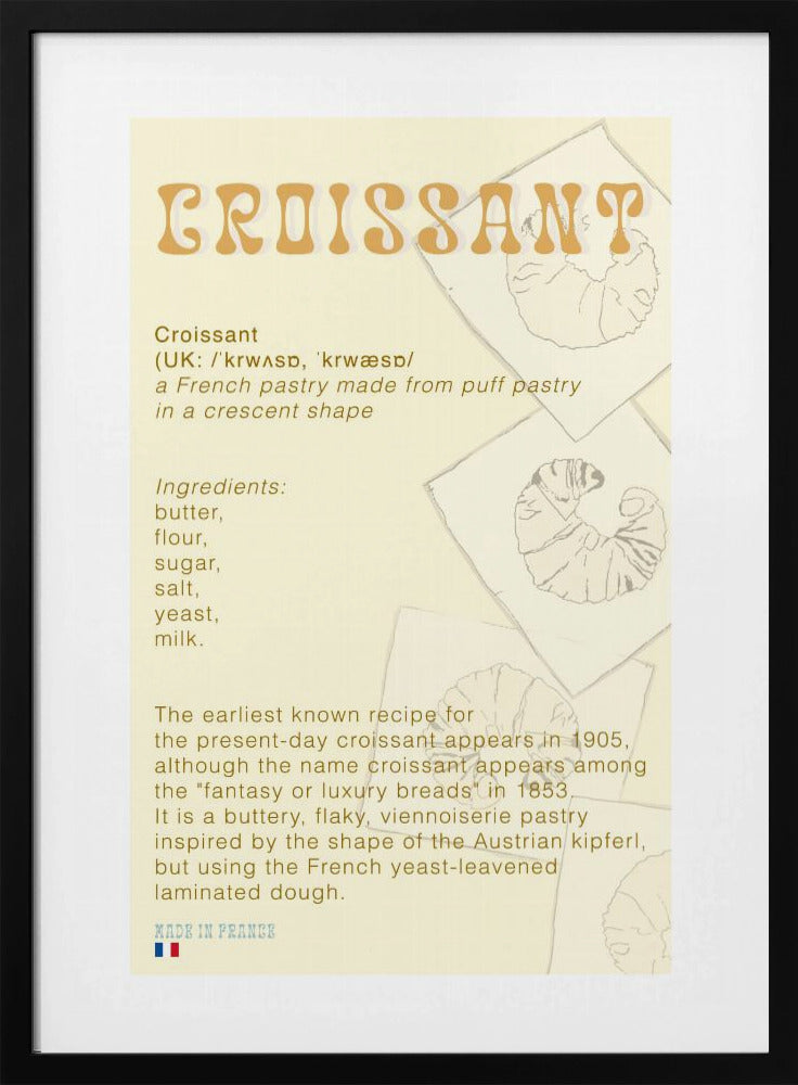Croissantkoffie | Poster