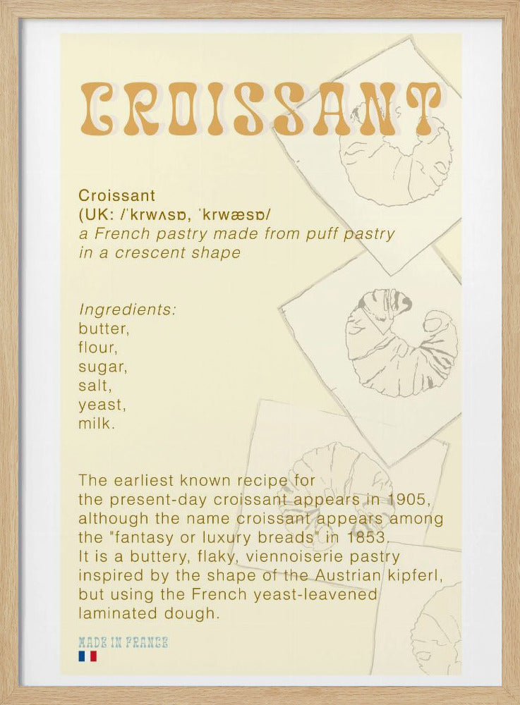 Croissantkoffie | Poster