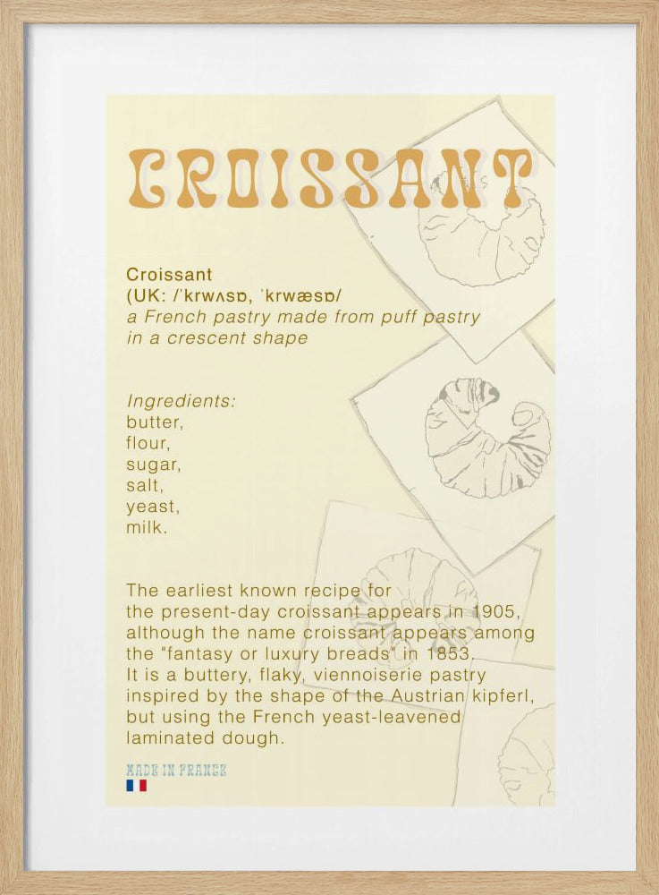 Croissantkoffie | Poster