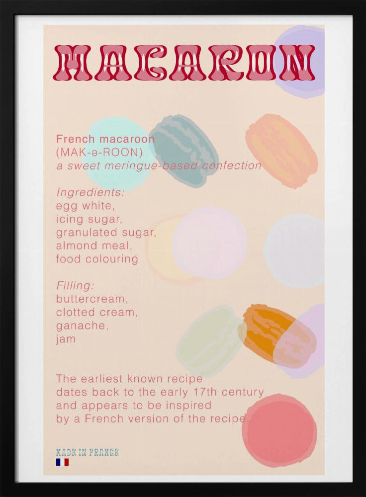 Macaron Koffie | Poster