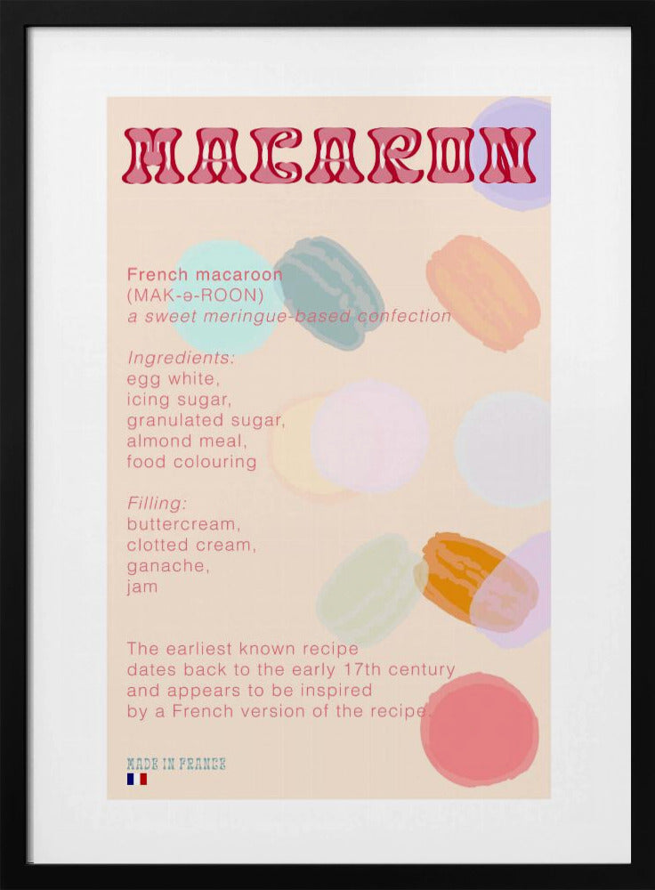 Macaron Koffie | Poster