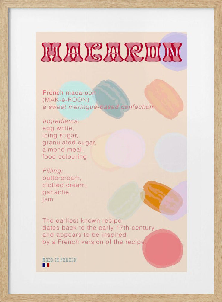 Macaron Koffie | Poster