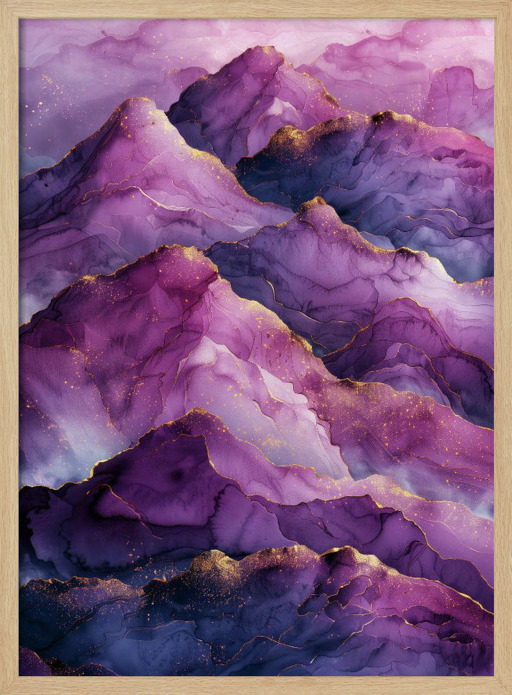 Magische amethist Ladscape Grafisch (8) | Poster