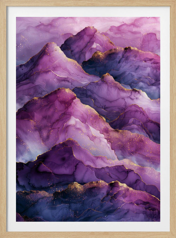 Magische amethist Ladscape Grafisch (8) | Poster
