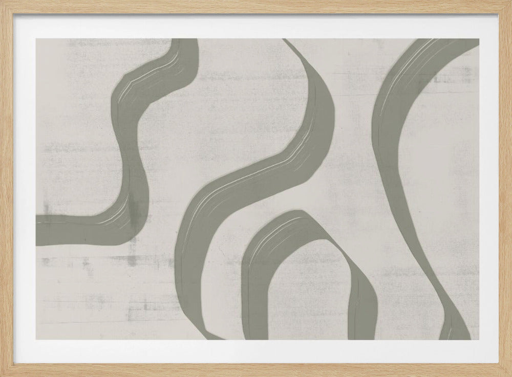 Gebogen paden | Poster