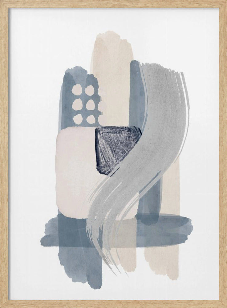 Blauwe Sereniteit 1 | Poster