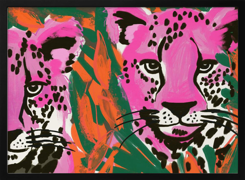 Pink Cheetah Duo | Poster
