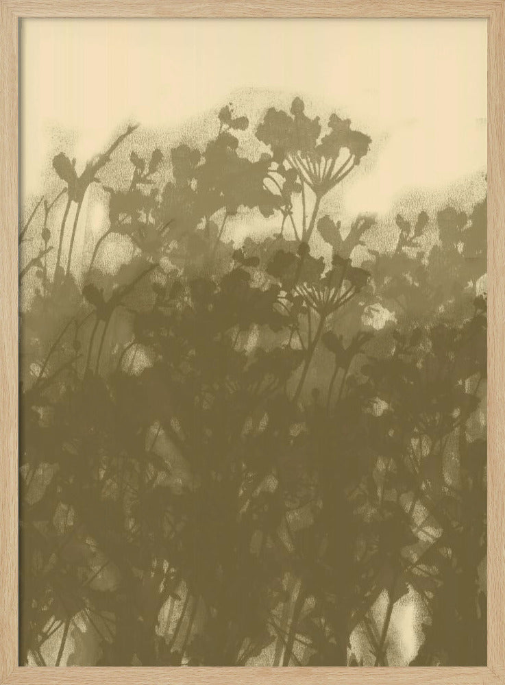 Mistige Weide. Abstracte Botanische Kunst Nr. 2 | Poster