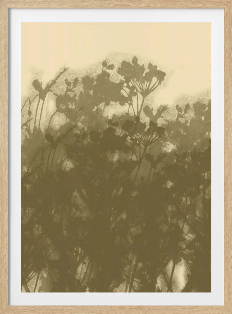 Mistige Weide. Abstracte Botanische Kunst Nr. 2 | Poster