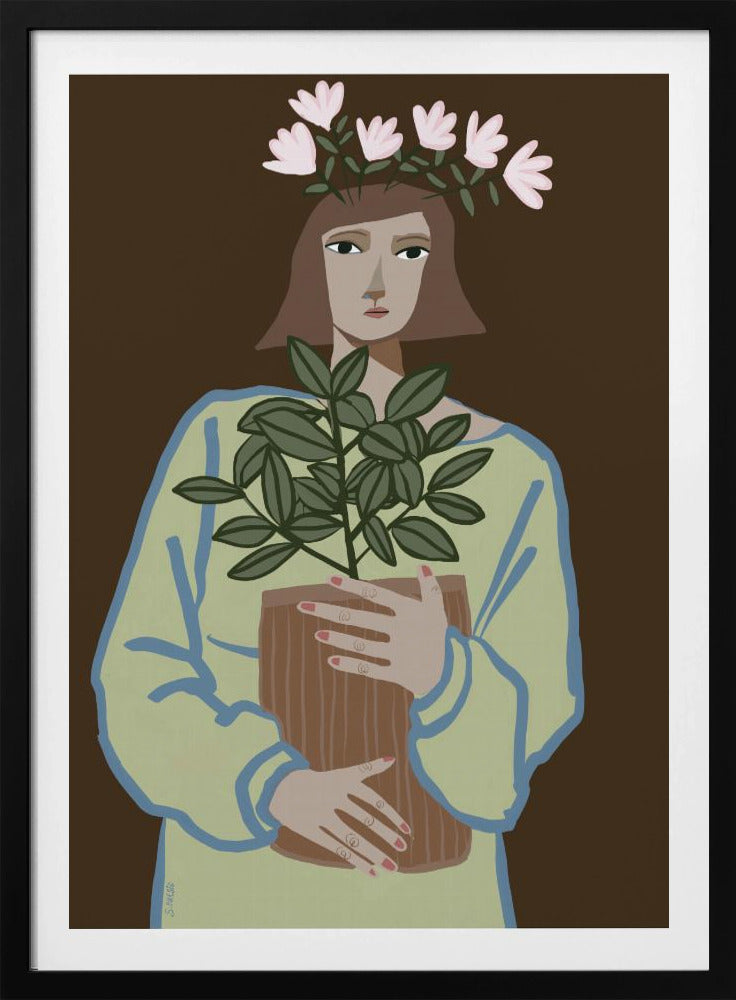 Plantenmoeder bruin | Poster