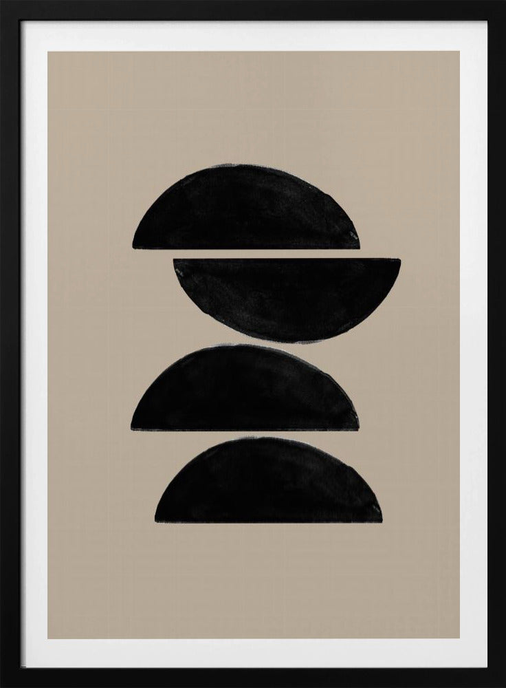 Gestapelde Helften | Poster