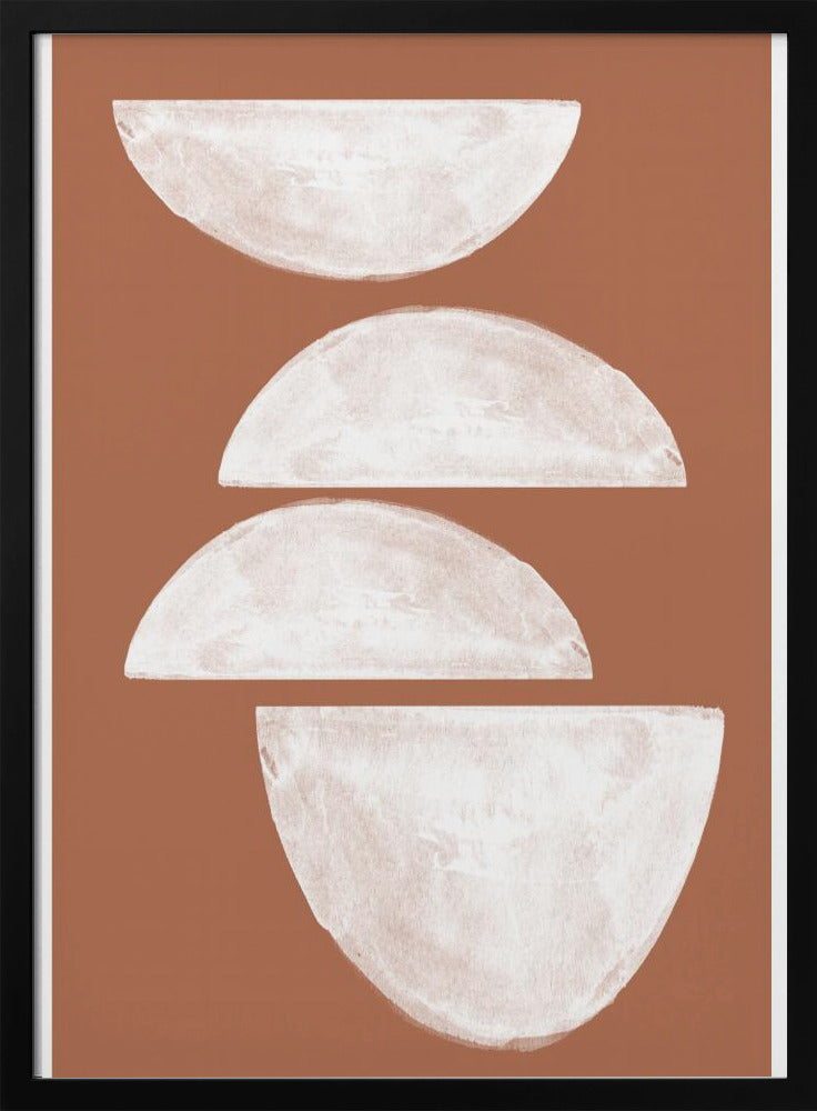 Gestapelde Helften | Poster