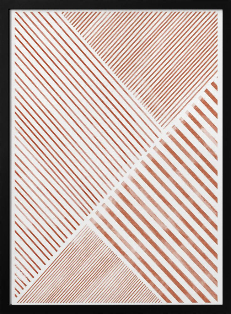 Crimson Stripes Dans | Poster