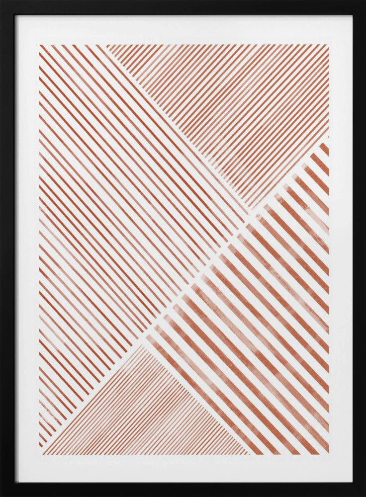 Crimson Stripes Dans | Poster