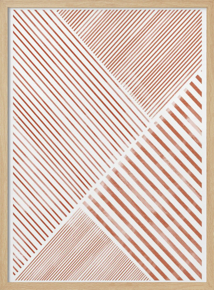 Crimson Stripes Dans | Poster