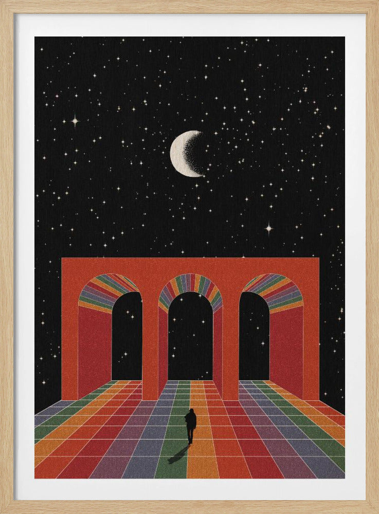 Triomfboog in de ruimte | Poster