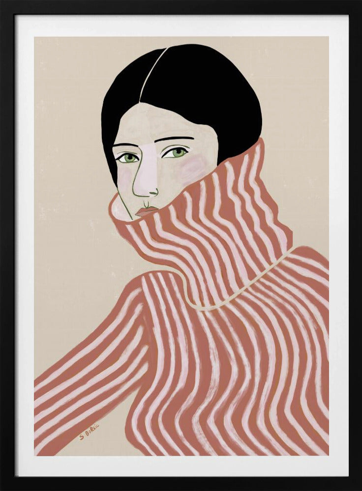Dame in trui | Poster