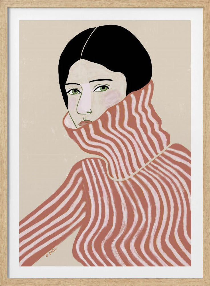 Dame in trui | Poster