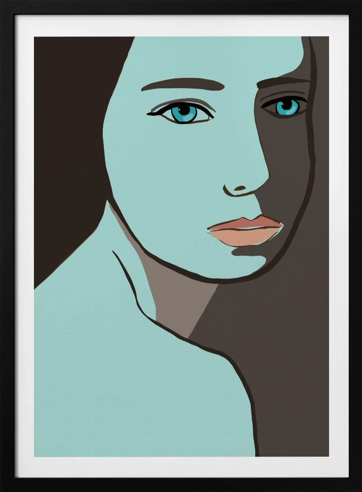 Blauwe vrouw | Poster