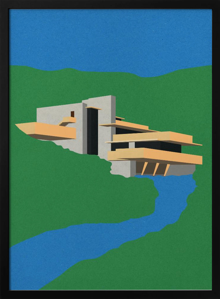 Frank Loyd Wright Vallend water | Poster