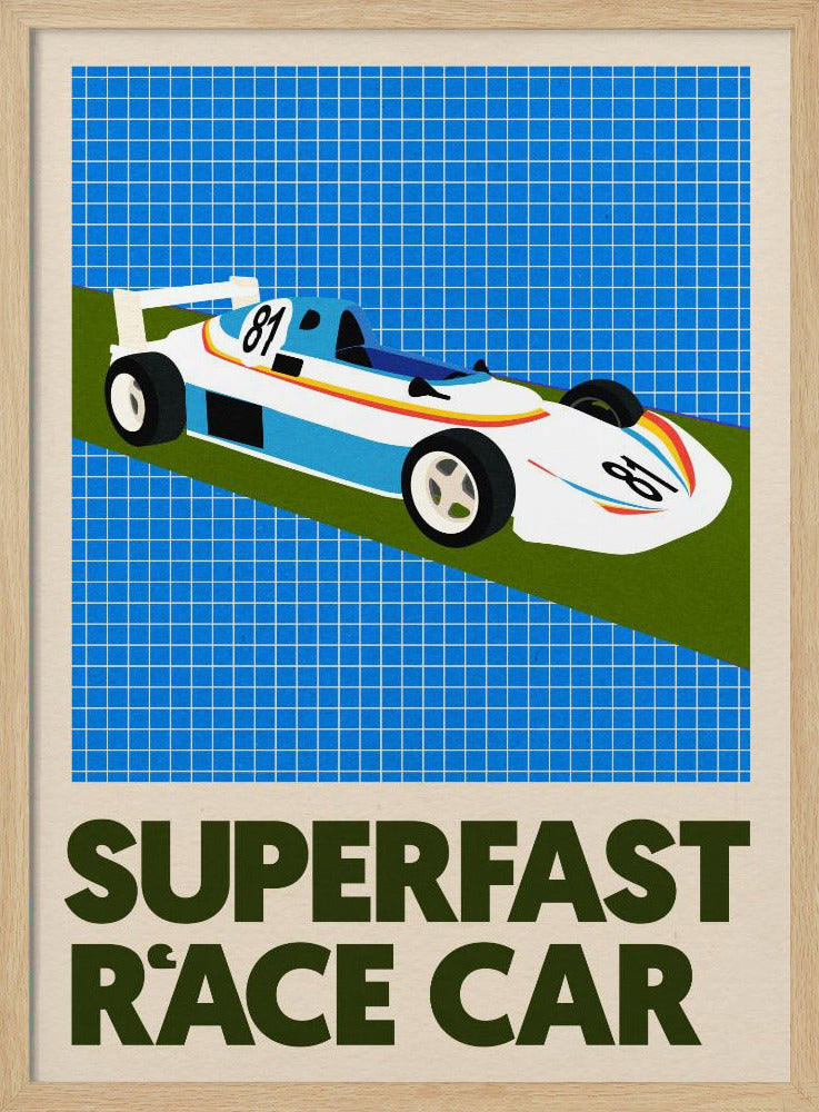 Supersnelle raceauto | Poster