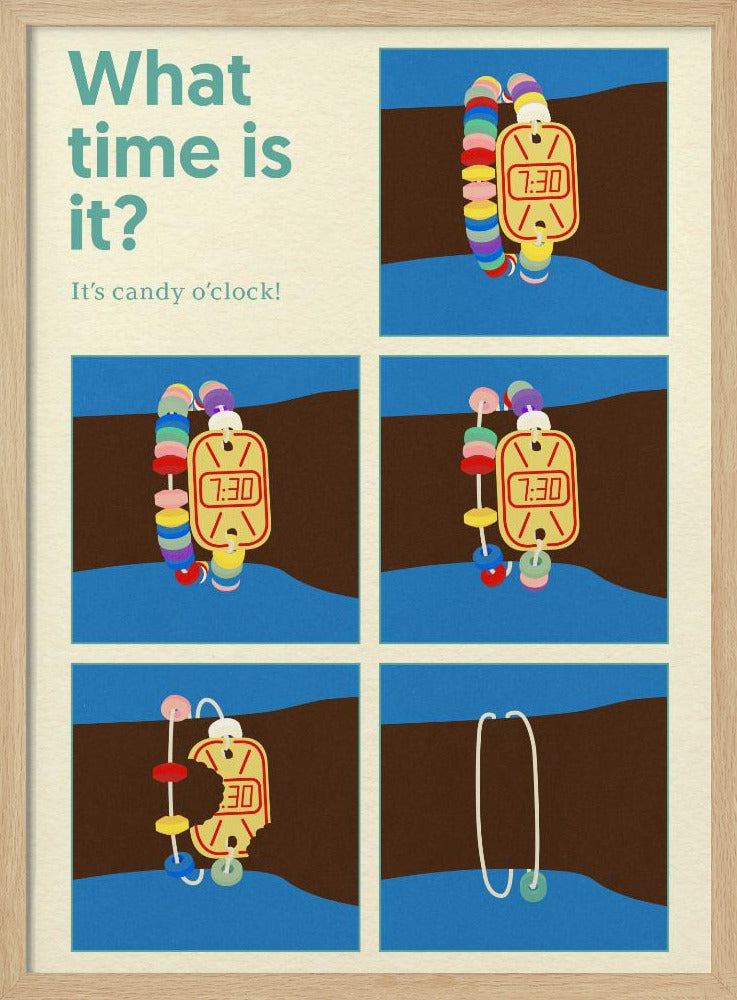 Poster Snoepklok | Poster