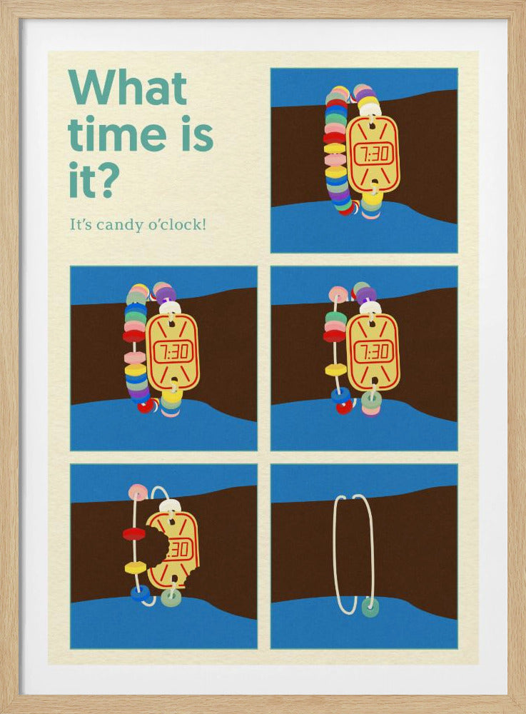 Poster Snoepklok | Poster