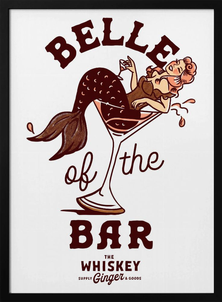 Belle of the Bar Zeemeermin Pin-up Art | Poster