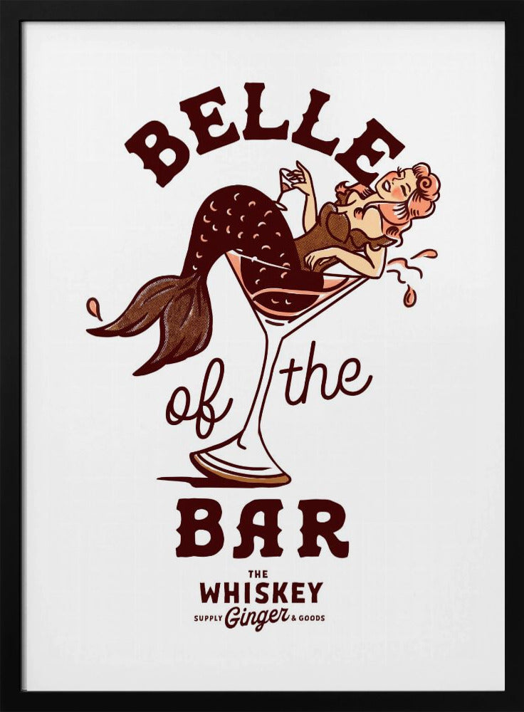 Belle of the Bar Zeemeermin Pin-up Art | Poster