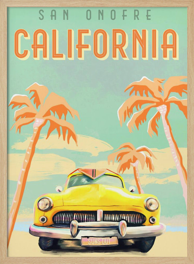 Californische surfposter | Poster
