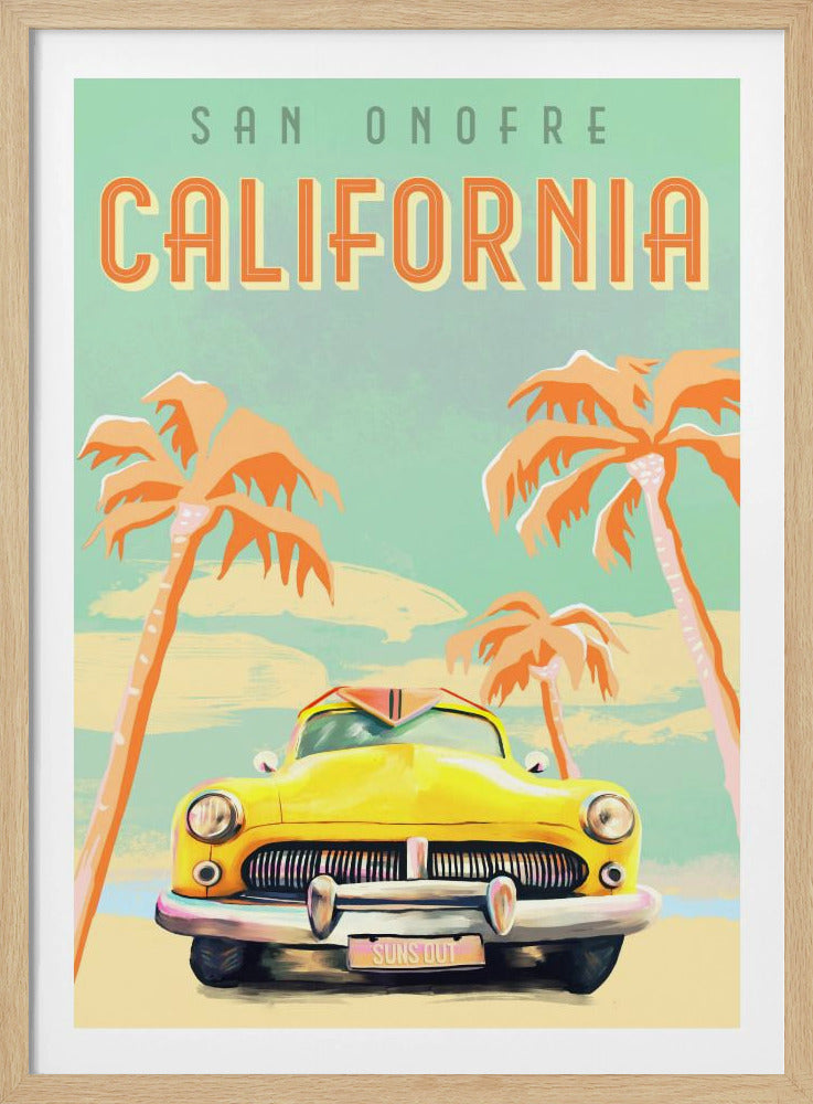 Californische surfposter | Poster
