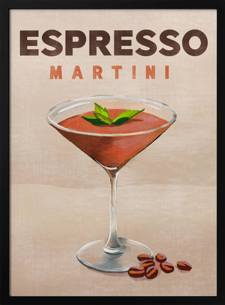 Espresso Martini Cocktail Bar Decor | Poster