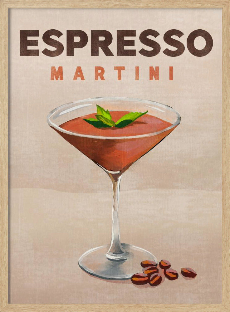 Espresso Martini Cocktail Bar Decor | Poster