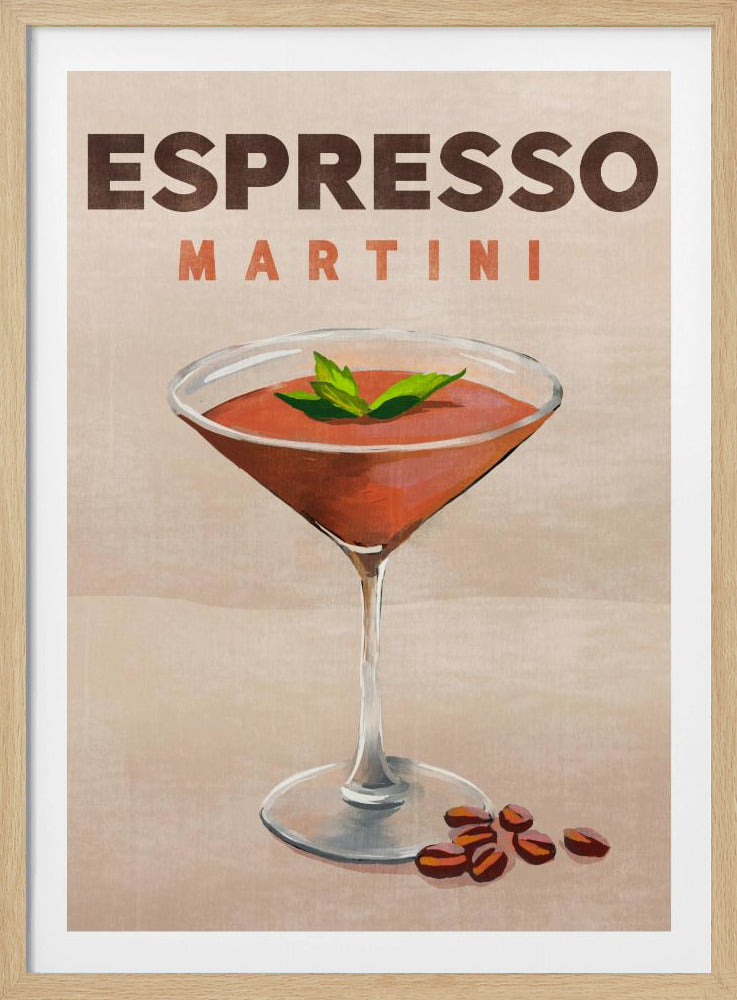 Espresso Martini Cocktail Bar Decor | Poster