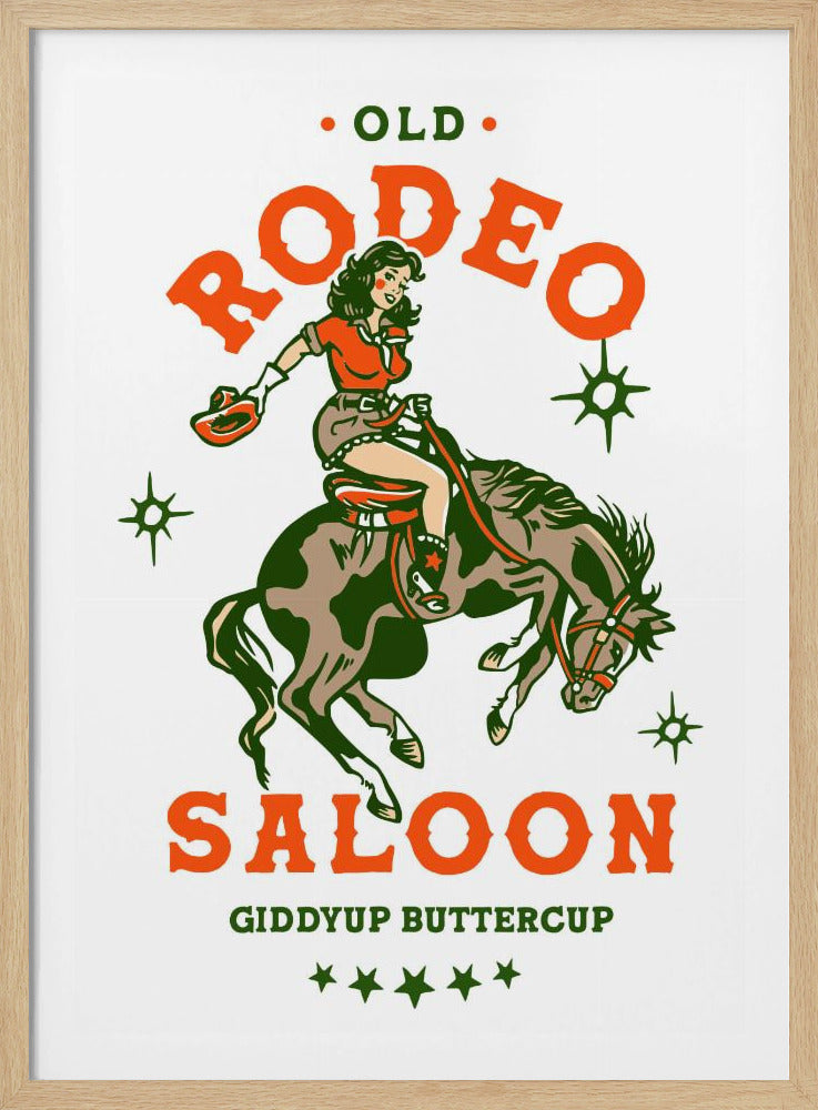 Cowgirl uit de Old Rodeo Saloon: Giddyup Buttercup | Poster