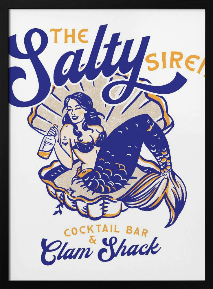 Zoute Siren Cocktailbar & Clam Shack Zeemeermin | Poster