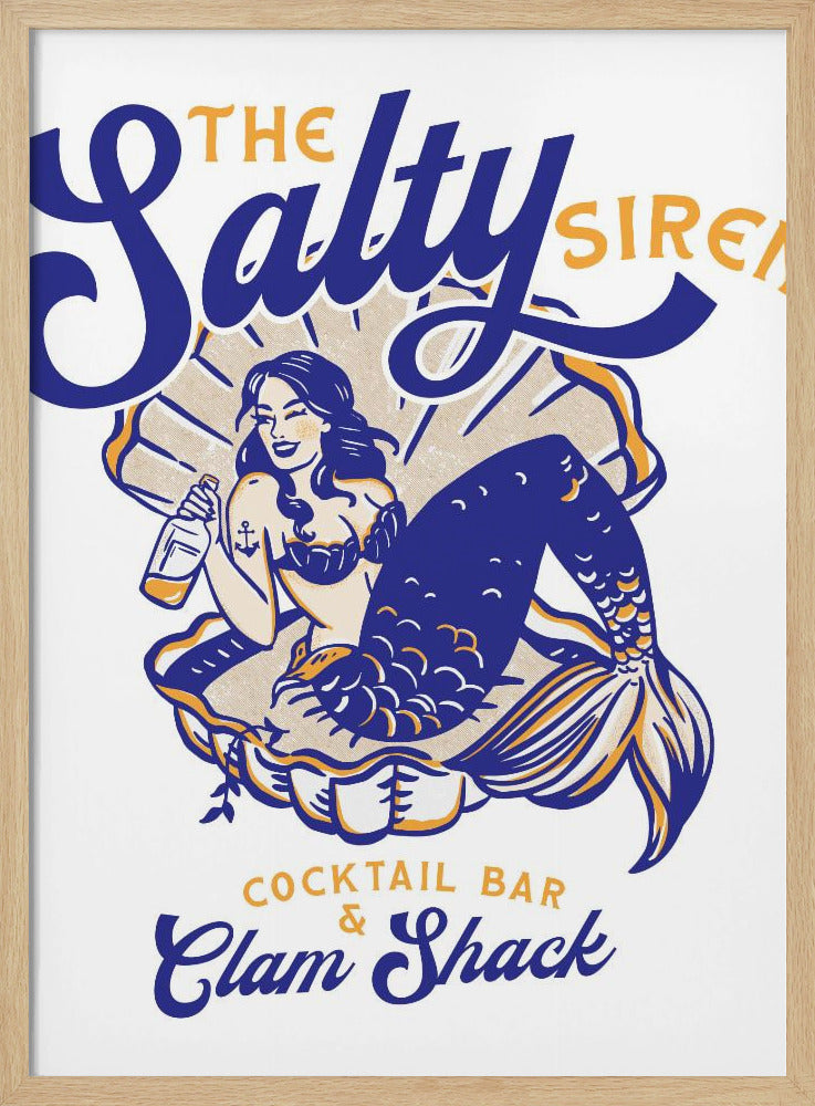 Zoute Siren Cocktailbar & Clam Shack Zeemeermin | Poster